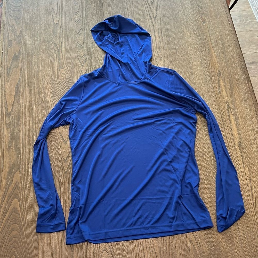 NWOT Team 365 Cobalt Blue Athletic Pullover Base Layer Hoodie Size M